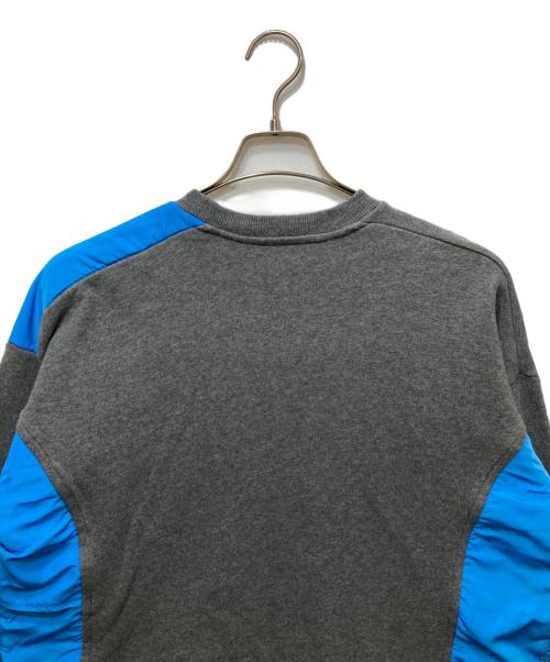 nagonstans（ナゴンスタンス）nagonstans (ナゴンスタンス) combination crew-neck pullover　 24SS グレー サイズ:Mの古着・服飾アイテム