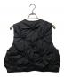 ENFOLD (エンフォルド) STRETCH TAFFETA FLOWER-GATHER VEST　24AW ブラック サイズ:38：20000円