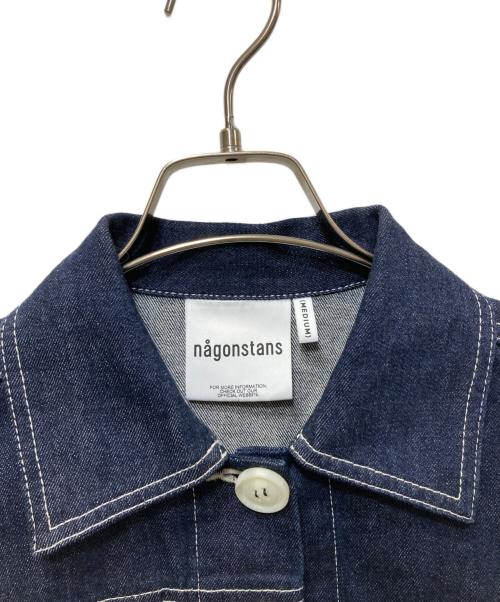 nagonstans（ナゴンスタンス）nagonstans (ナゴンスタンス) アシンメクロップドGジャン インディゴ サイズ:Mの古着・服飾アイテム