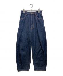 nagonstans（ナゴンスタンス）の古着「curve denim trousers」｜インディゴ