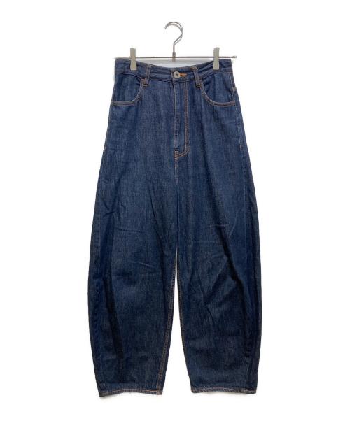 nagonstans（ナゴンスタンス）nagonstans (ナゴンスタンス) curve denim trousers インディゴ サイズ:Sの古着・服飾アイテム