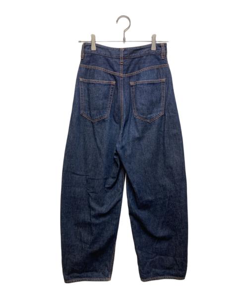 nagonstans（ナゴンスタンス）nagonstans (ナゴンスタンス) curve denim trousers インディゴ サイズ:Sの古着・服飾アイテム