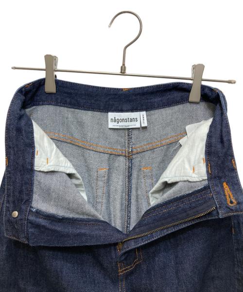 nagonstans（ナゴンスタンス）nagonstans (ナゴンスタンス) curve denim trousers インディゴ サイズ:Sの古着・服飾アイテム