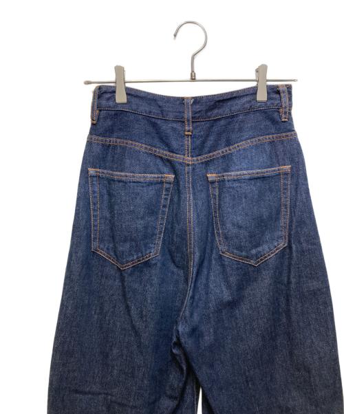 nagonstans（ナゴンスタンス）nagonstans (ナゴンスタンス) curve denim trousers インディゴ サイズ:Sの古着・服飾アイテム