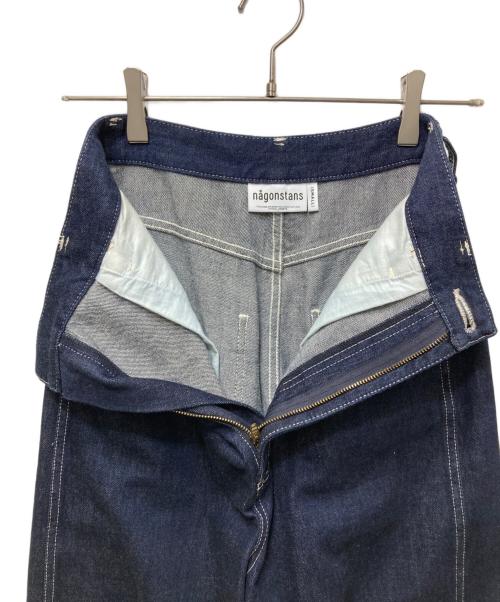 nagonstans（ナゴンスタンス）nagonstans (ナゴンスタンス) wide denim pants 24SS インディゴ サイズ:Sの古着・服飾アイテム