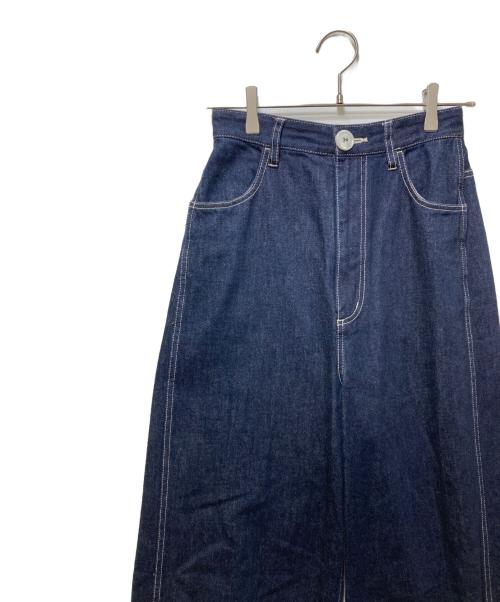 nagonstans（ナゴンスタンス）nagonstans (ナゴンスタンス) wide denim pants 24SS インディゴ サイズ:Sの古着・服飾アイテム