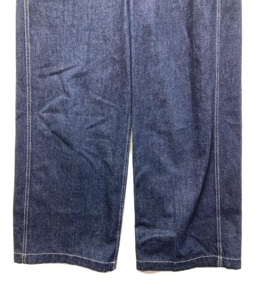 nagonstans（ナゴンスタンス）nagonstans (ナゴンスタンス) wide denim pants 24SS インディゴ サイズ:Sの古着・服飾アイテム