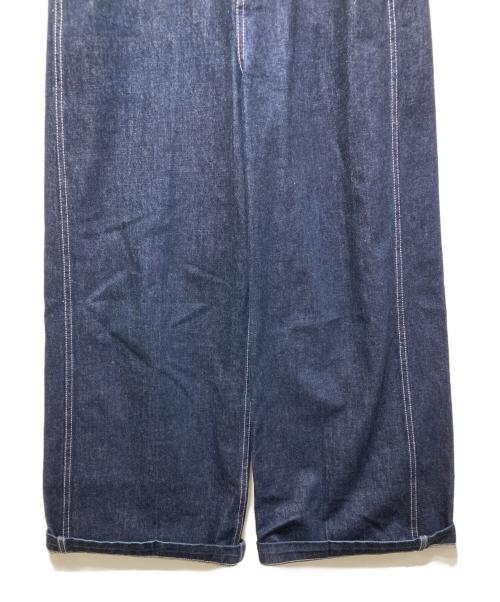 nagonstans（ナゴンスタンス）nagonstans (ナゴンスタンス) wide denim pants 24SS インディゴ サイズ:Sの古着・服飾アイテム
