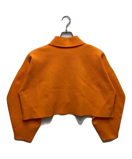 ENFOLD（エンフォルド）ENFOLD (エンフォルド) SOUTIEN COLLAR SHORT CARDIGAN オレンジ サイズ:38の古着・服飾アイテム