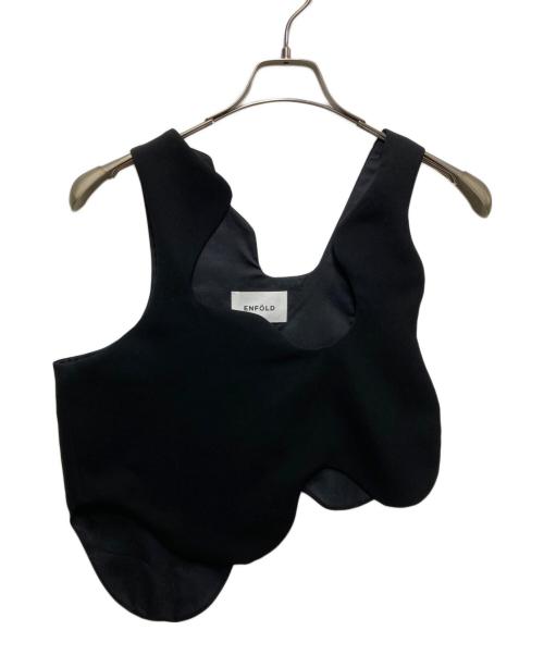 ENFOLD（エンフォルド）ENFOLD (エンフォルド) WAVE VEST　 24SS ブラック サイズ:38の古着・服飾アイテム