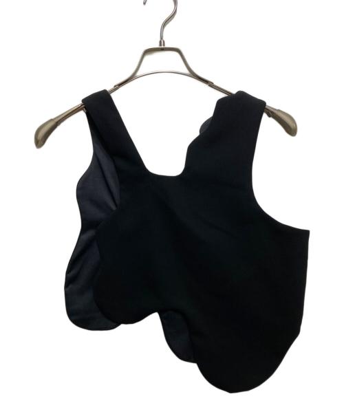 ENFOLD（エンフォルド）ENFOLD (エンフォルド) WAVE VEST　 24SS ブラック サイズ:38の古着・服飾アイテム