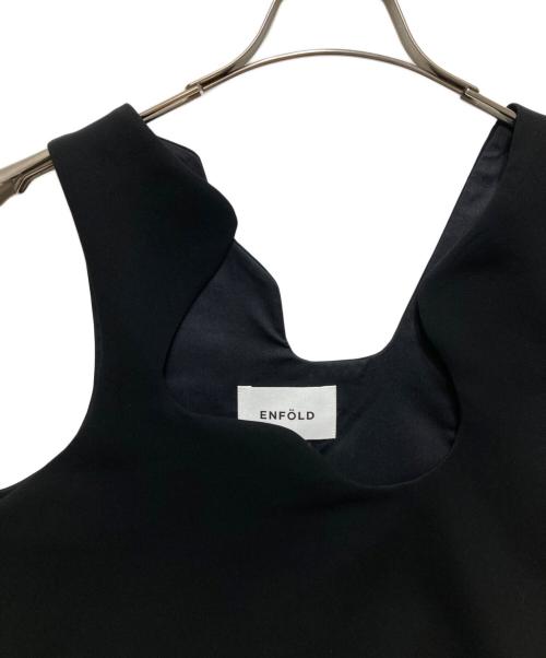 ENFOLD（エンフォルド）ENFOLD (エンフォルド) WAVE VEST　 24SS ブラック サイズ:38の古着・服飾アイテム