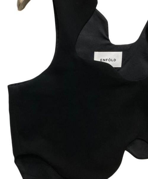 ENFOLD（エンフォルド）ENFOLD (エンフォルド) WAVE VEST　 24SS ブラック サイズ:38の古着・服飾アイテム