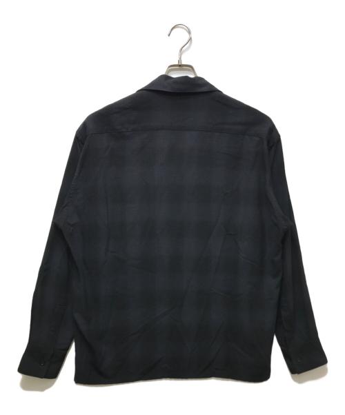 N.HOOLYWOOD（エヌ ハリウッド）N.HOOLYWOOD (エヌ ハリウッド) OPEN COLLAR SHIRT　 21AW ネイビー サイズ:40の古着・服飾アイテム