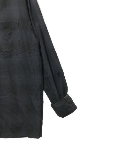 N.HOOLYWOOD（エヌ ハリウッド）N.HOOLYWOOD (エヌ ハリウッド) OPEN COLLAR SHIRT　 21AW ネイビー サイズ:40の古着・服飾アイテム