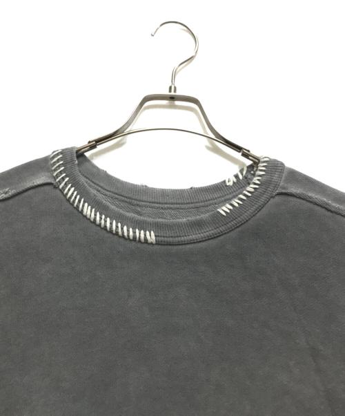 MAISON SPECIAL（メゾンスペシャル）MAISON SPECIAL (メゾンスペシャル) Embroidery Over-Dye Sweat(エンブロイダリーオーバーダイスウェット）11232411312 /23AW グレーの古着・服飾アイテム