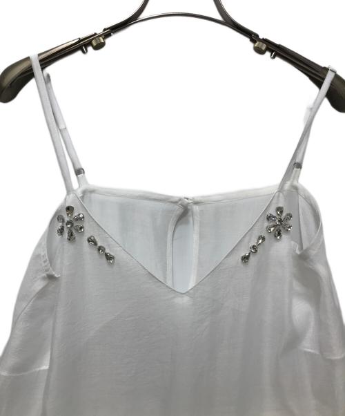 ESPRIT Honey mi Honey（エスプリットハニーミーハニー）ESPRIT Honey mi Honey organdie tiered frill camisole （オーガンジータイアードフリルキャミソール）P26S2-DR-TP01 ホワイト サイズ:FREE 未使用品の古着・服飾アイテム