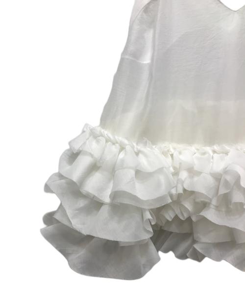ESPRIT Honey mi Honey（エスプリットハニーミーハニー）ESPRIT Honey mi Honey organdie tiered frill camisole （オーガンジータイアードフリルキャミソール）P26S2-DR-TP01 ホワイト サイズ:FREE 未使用品の古着・服飾アイテム