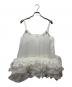 ESPRIT Honey mi Honey（エスプリットハニーミーハニー）の古着「organdie tiered frill camisole （オーガンジータイアードフリルキャミソール）P26S2-DR-TP01」｜ホワイト