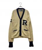 POLO RALPH LAURENポロ・ラルフローレン）の古着「ウイングフット レタードカーディガン」｜アイボリー