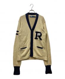 POLO RALPH LAUREN（ポロ・ラルフローレン）の古着「ウイングフット レタードカーディガン」｜アイボリー
