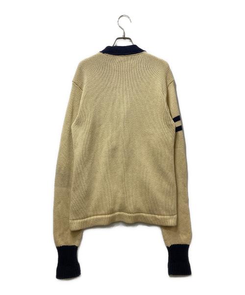 POLO RALPH LAUREN（ポロ・ラルフローレン）POLO RALPH LAUREN (ポロ・ラルフローレン) ウイングフット レタードカーディガン アイボリー サイズ:Mの古着・服飾アイテム