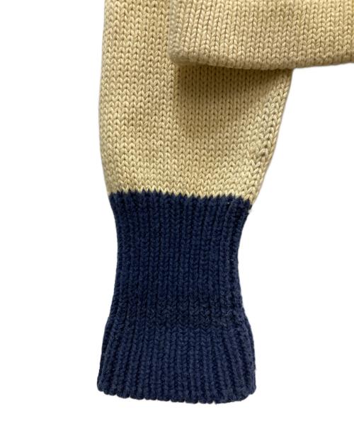 POLO RALPH LAUREN（ポロ・ラルフローレン）POLO RALPH LAUREN (ポロ・ラルフローレン) ウイングフット レタードカーディガン アイボリー サイズ:Mの古着・服飾アイテム