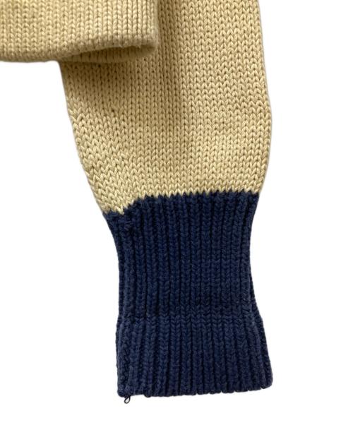 POLO RALPH LAUREN（ポロ・ラルフローレン）POLO RALPH LAUREN (ポロ・ラルフローレン) ウイングフット レタードカーディガン アイボリー サイズ:Mの古着・服飾アイテム