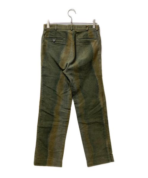 A.P.C.（アーペーセー）A.P.C. (アーペーセー) 00’s CROCODILE BTUSHED COTTON TROUSERS オリーブ サイズ:38の古着・服飾アイテム