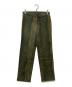A.P.C.（アーペーセー）の古着「00’s CROCODILE BTUSHED COTTON TROUSERS」｜オリーブ