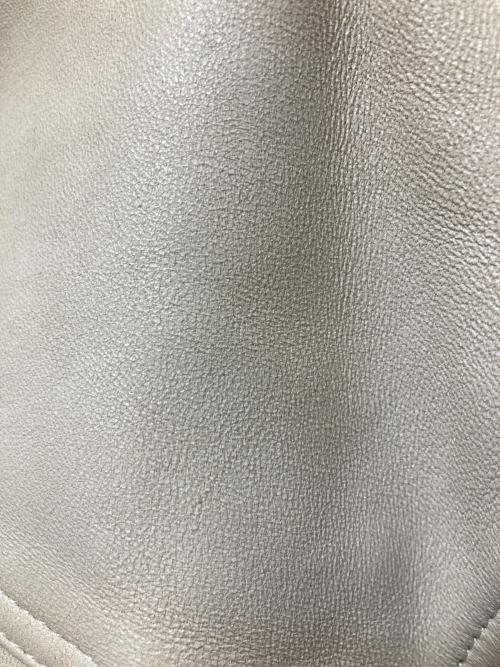 CURRENTAGE（カレンテージ）CURRENTAGE (カレンテージ) ボンディング レザーシャツ A2501FJM210 ベージュ サイズ:実寸参照の古着・服飾アイテム
