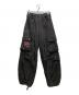 AAKAM（アーカム）の古着「98 Knee Pin-Tuck Contrast Cargo Pants（ニーピンタック コントラストカーゴパンツ）/ 韓国ブランド」｜ブラック