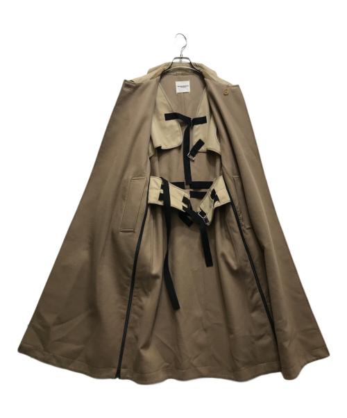 TAKAHIROMIYASHITA TheSoloIst.（タカヒロミヤシタ ザソロイスト）TAKAHIROMIYASHITA TheSoloIst. (タカヒロミヤシタ ザソロイスト) soutien collar coat (スチアンカラーコート）/ リバーシブルコート /sj.0017AW18 ベージュ サイズ:44の古着・服飾アイテム