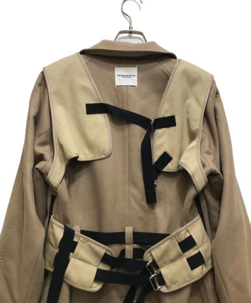 TAKAHIROMIYASHITA TheSoloIst.（タカヒロミヤシタ ザソロイスト）TAKAHIROMIYASHITA TheSoloIst. (タカヒロミヤシタ ザソロイスト) soutien collar coat (スチアンカラーコート）/ リバーシブルコート /sj.0017AW18 ベージュ サイズ:44の古着・服飾アイテム