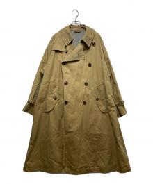AURALEE（オーラリー）の古着「FINX CHAMBRAY BIG TRENCH COAT A8AC01CG」｜ベージュ