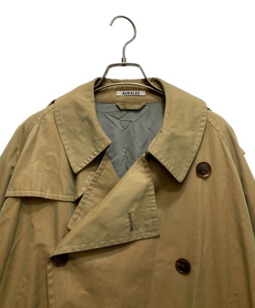 AURALEE（オーラリー）AURALEE (オーラリー) FINX CHAMBRAY BIG TRENCH COAT A8AC01CG ベージュ サイズ:1の古着・服飾アイテム