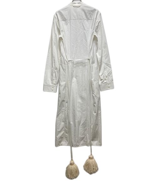 JIL SANDER+（ジルサンダープラス）JIL SANDER+ (ジルサンダープラス) ロングシャツワンピース JPPP500180 ホワイト サイズ:34の古着・服飾アイテム
