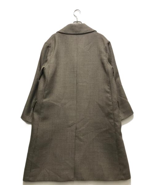 AURALEE（オーラリー）AURALEE (オーラリー) 18AW/ DOUBLE FACE CHECK LONG COAT(ダブルフェイスチェックロングコート） A8AC01BN ブラウン サイズ:3の古着・服飾アイテム