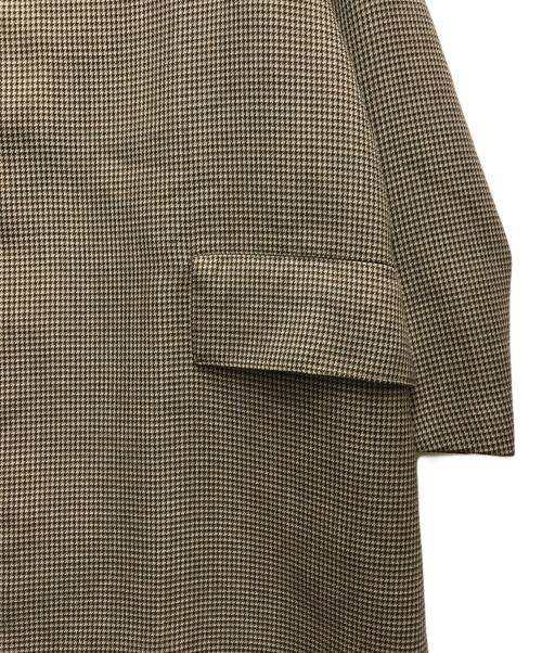 AURALEE（オーラリー）AURALEE (オーラリー) 18AW/ DOUBLE FACE CHECK LONG COAT(ダブルフェイスチェックロングコート） A8AC01BN ブラウン サイズ:3の古着・服飾アイテム