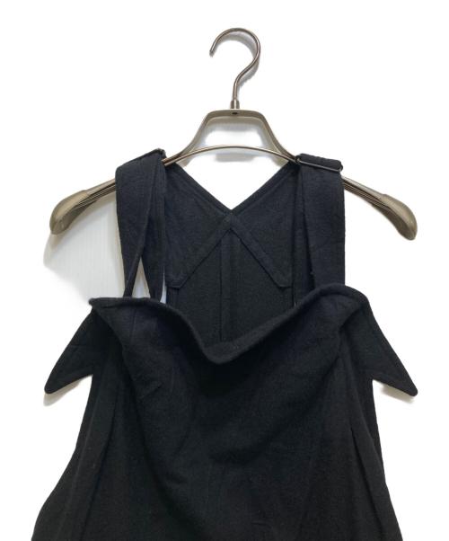 Y's（ワイズ）Y's (ワイズ) ウール ジャンパースカート YV-D04-106 ブラック サイズ:3の古着・服飾アイテム