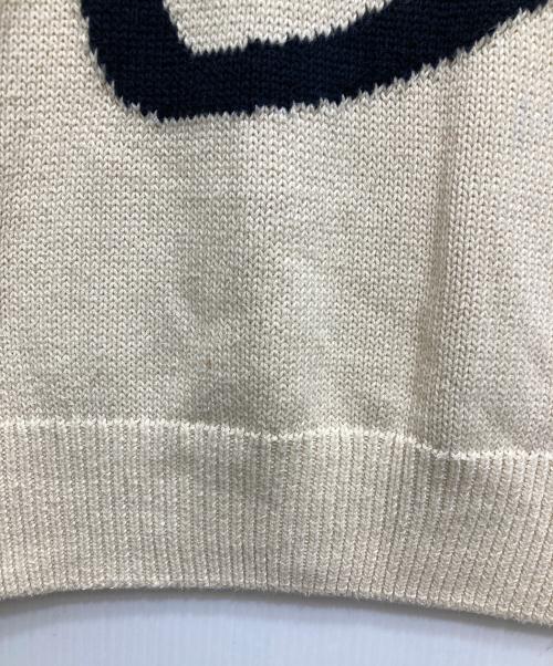 stussy（ステューシー）stussy (ステューシー) CURLY S SWEATER（カーリー S セーター）117073 ベージュ サイズ:Mの古着・服飾アイテム