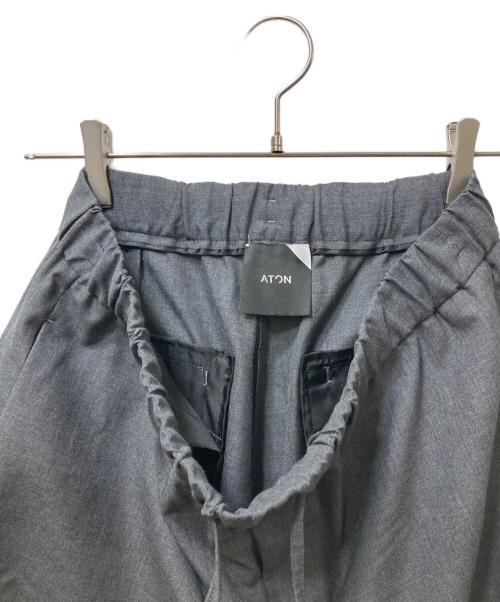ATON（エイトン）ATON (エイトン) Wool Tropical Easy Pant （ウールトロピカルイージーパンツ） グレー サイズ:4の古着・服飾アイテム