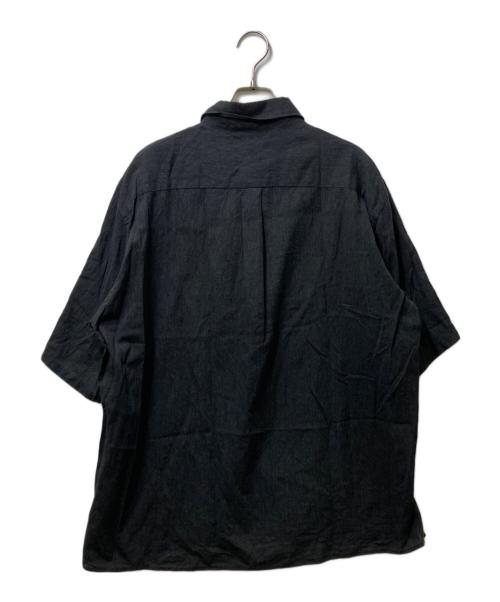 BLURHMS（ブラームス）blurhms (ブラームス) Silk-Co Voile Half-Sleeve Shirt (シルクボイルハーフスリーブシャツ）BHS26S036SiCo ブラック サイズ:2の古着・服飾アイテム
