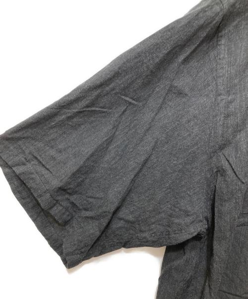 BLURHMS（ブラームス）blurhms (ブラームス) Silk-Co Voile Half-Sleeve Shirt (シルクボイルハーフスリーブシャツ）BHS26S036SiCo ブラック サイズ:2の古着・服飾アイテム