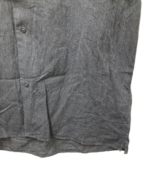 BLURHMS（ブラームス）blurhms (ブラームス) Silk-Co Voile Half-Sleeve Shirt (シルクボイルハーフスリーブシャツ）BHS26S036SiCo ブラック サイズ:2の古着・服飾アイテム