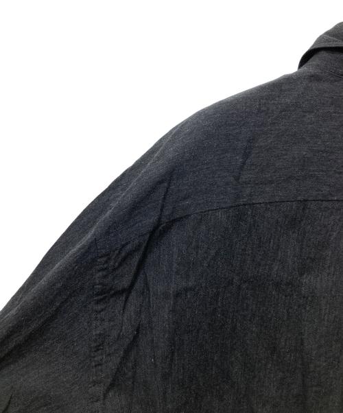 BLURHMS（ブラームス）blurhms (ブラームス) Silk-Co Voile Half-Sleeve Shirt (シルクボイルハーフスリーブシャツ）BHS26S036SiCo ブラック サイズ:2の古着・服飾アイテム