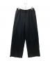 Graphpaper（グラフペーパー）の古着「24AW Wool Smooth Flannel Easy Wide Pants (ウールスムースフラネットイージーワイドパンツ）GM244-40011」｜ブラック