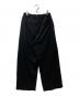 Graphpaper (グラフペーパー) 24AW Wool Smooth Flannel Easy Wide Pants (ウールスムースフラネットイージーワイドパンツ）GM244-40011 ブラック サイズ:1：18000円