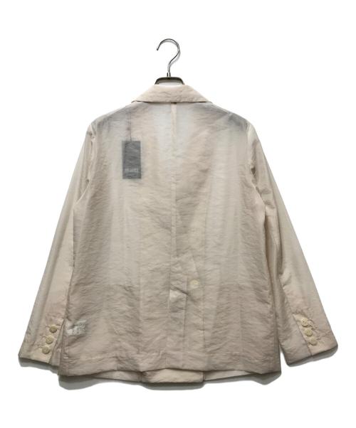anuans（アニュアンス）anuans (アニュアンス) シアーオーバーテーラードジャケット 1524301253 ベージュ サイズ:FREEの古着・服飾アイテム