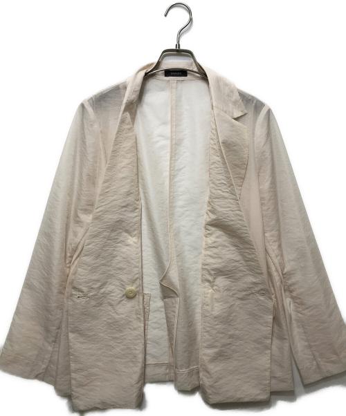 anuans（アニュアンス）anuans (アニュアンス) シアーオーバーテーラードジャケット 1524301253 ベージュ サイズ:FREEの古着・服飾アイテム